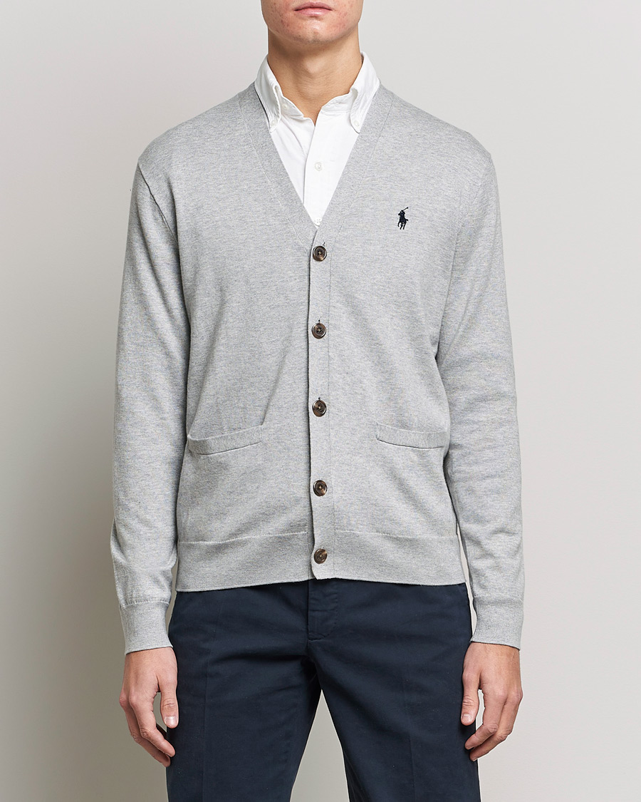 Herr | Cardigans | Polo Ralph Lauren | Cotton Cardigan Andover Heather