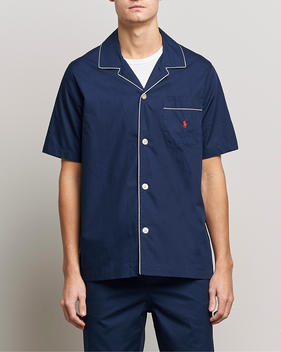 Herr | Pyjamas | Polo Ralph Lauren | Cotton Short Pyajama Set Solid Navy