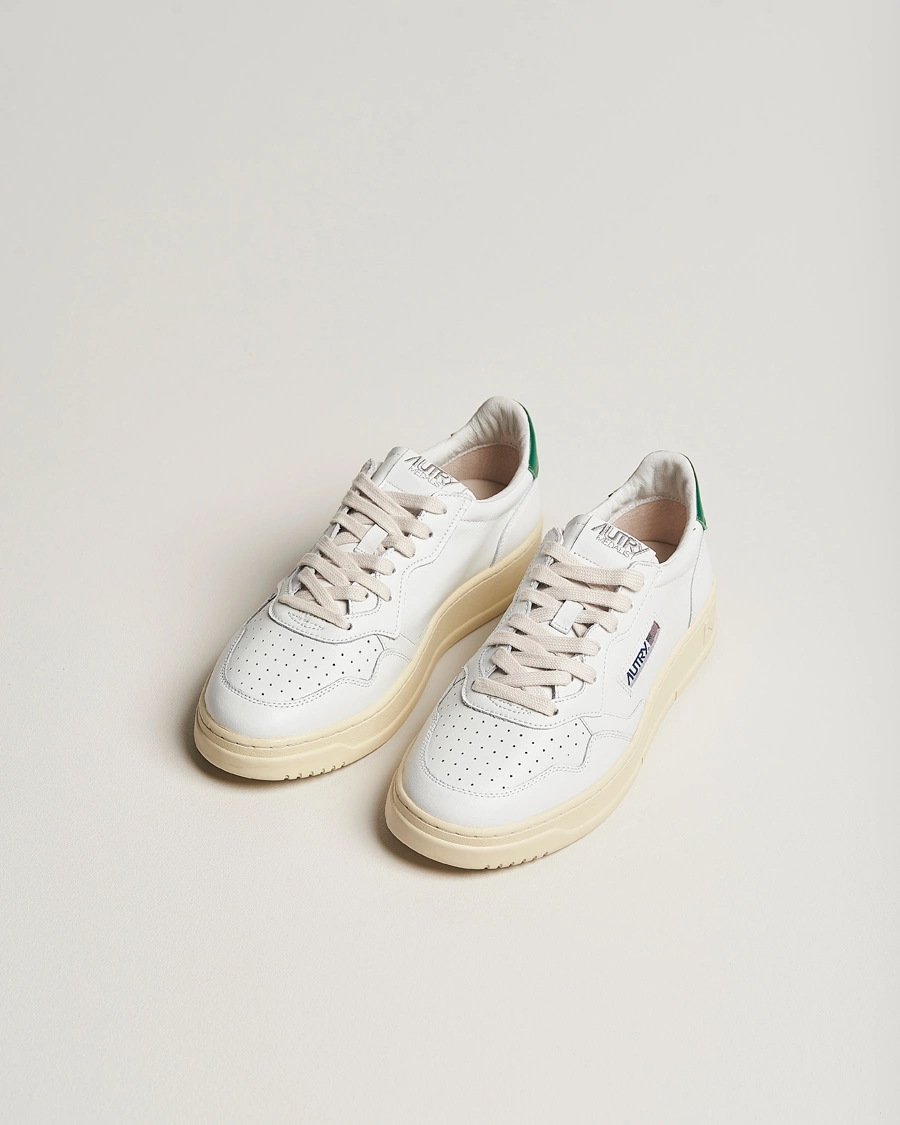 Herr | Sneakers | Autry | Medalist Low Sneaker White/Green