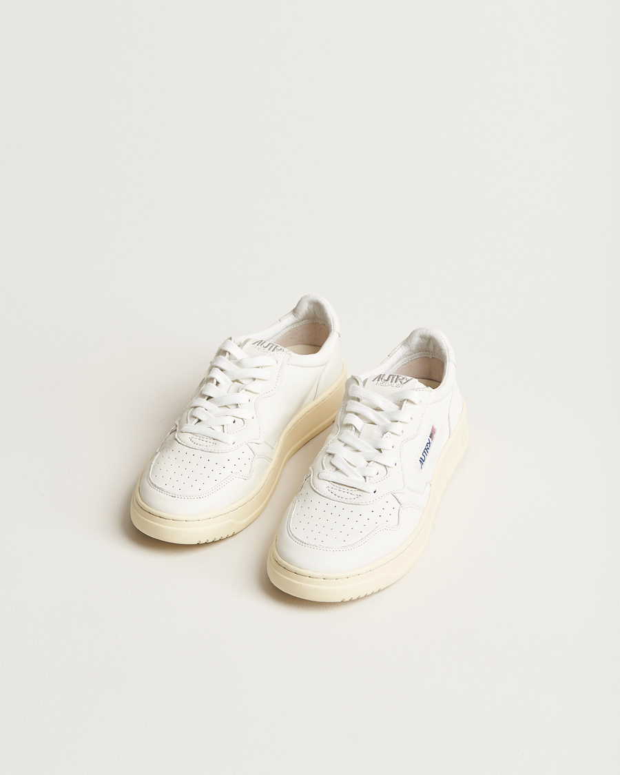 Herr | Autry | Autry | Medalist Low Super Soft Goat Leather Sneaker White