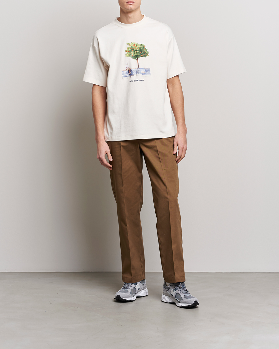 plain off white t shirt