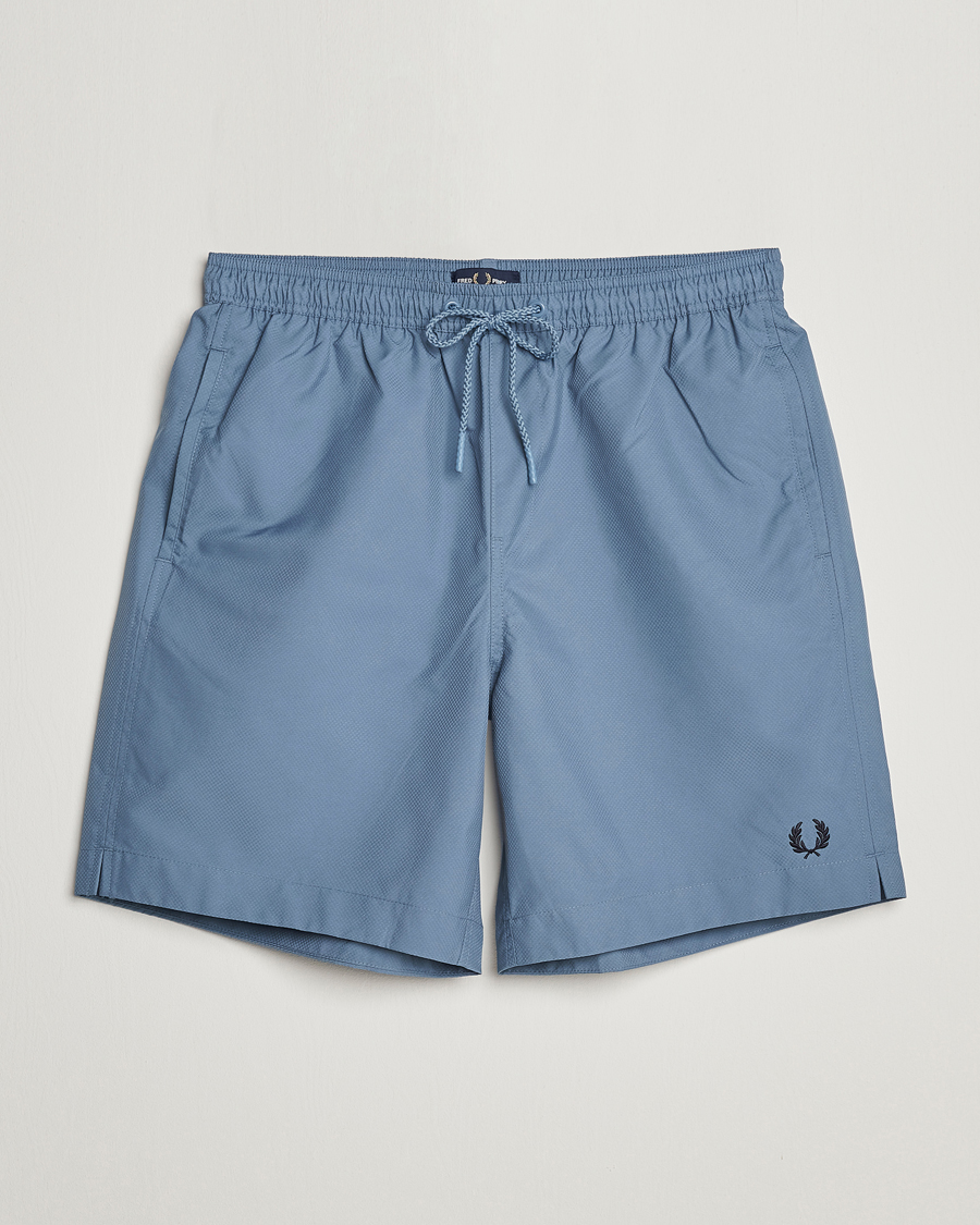 Herr | Badbyxor | Fred Perry | Classic Swimshorts Ash Blue