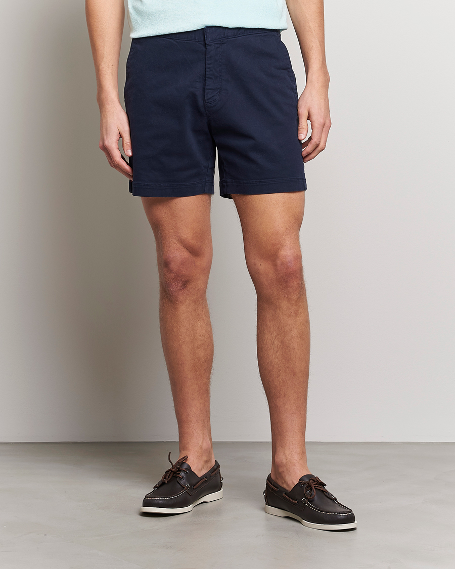 Herr | Shorts | Orlebar Brown | Bulldog Cotton Stretch Twill Shorts Dark Navy