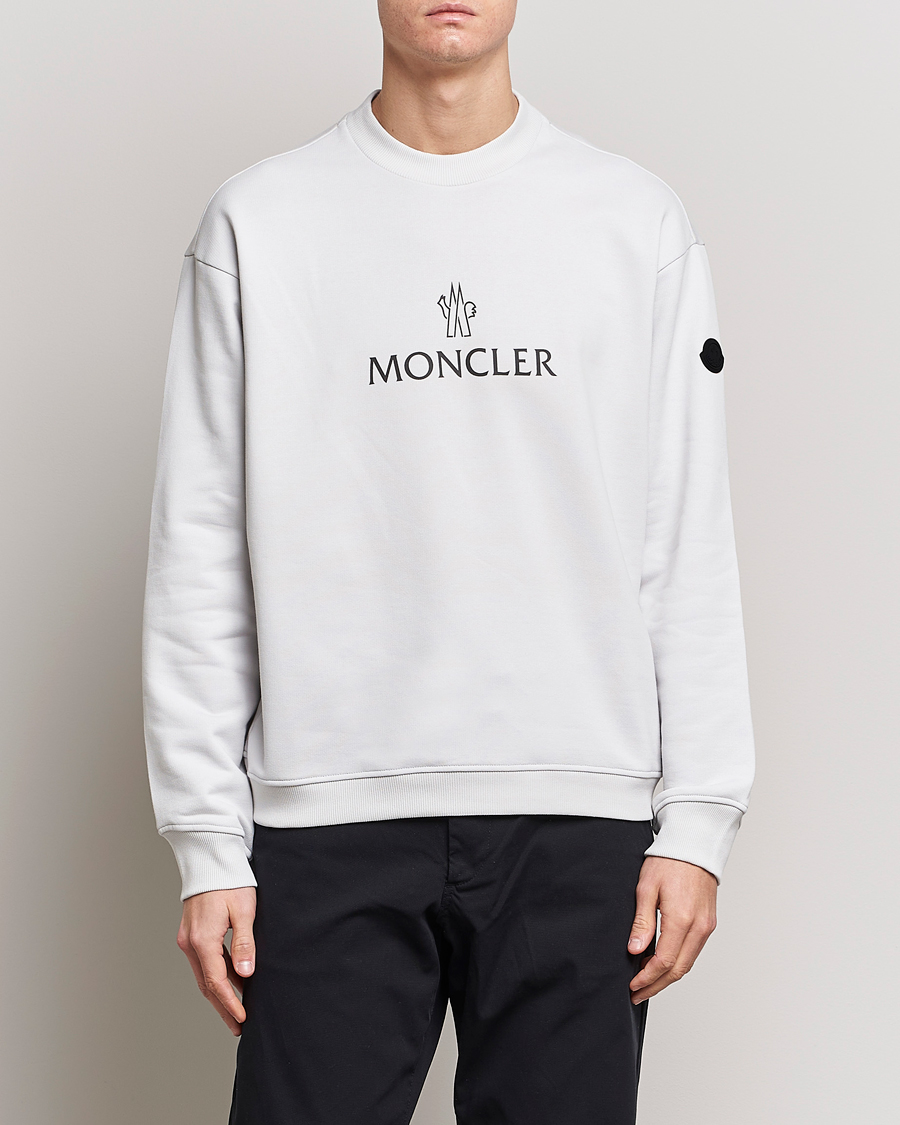 Herr | Tröjor | Moncler | Lettering Logo Sweatshirt White
