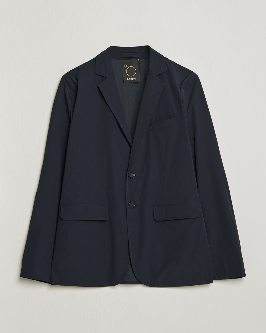 Herr | Kavajer | Aspesi | Stretch Nylon Blazer Navy