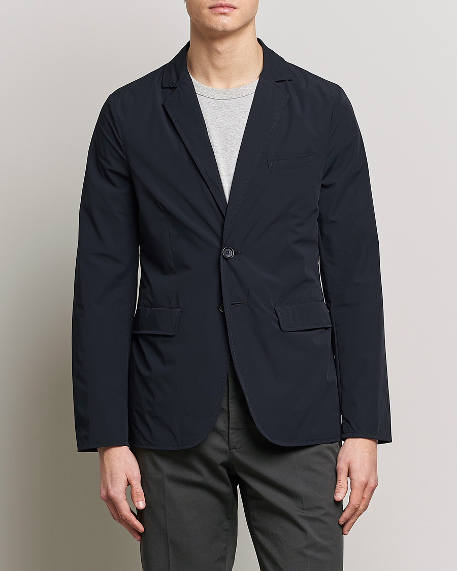 Herr | Kavajer | Aspesi | Stretch Nylon Blazer Navy