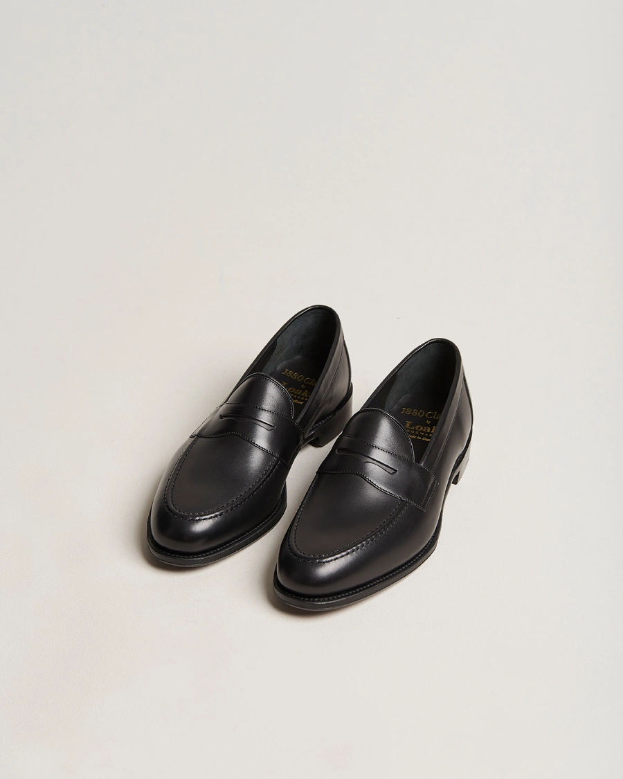 Herr | Student | Loake 1880 | Hornbeam Eco Penny Loafer Black Calf