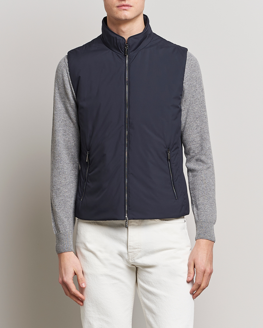 Herr | Västar | MooRER | Senio Padded Vest Navy