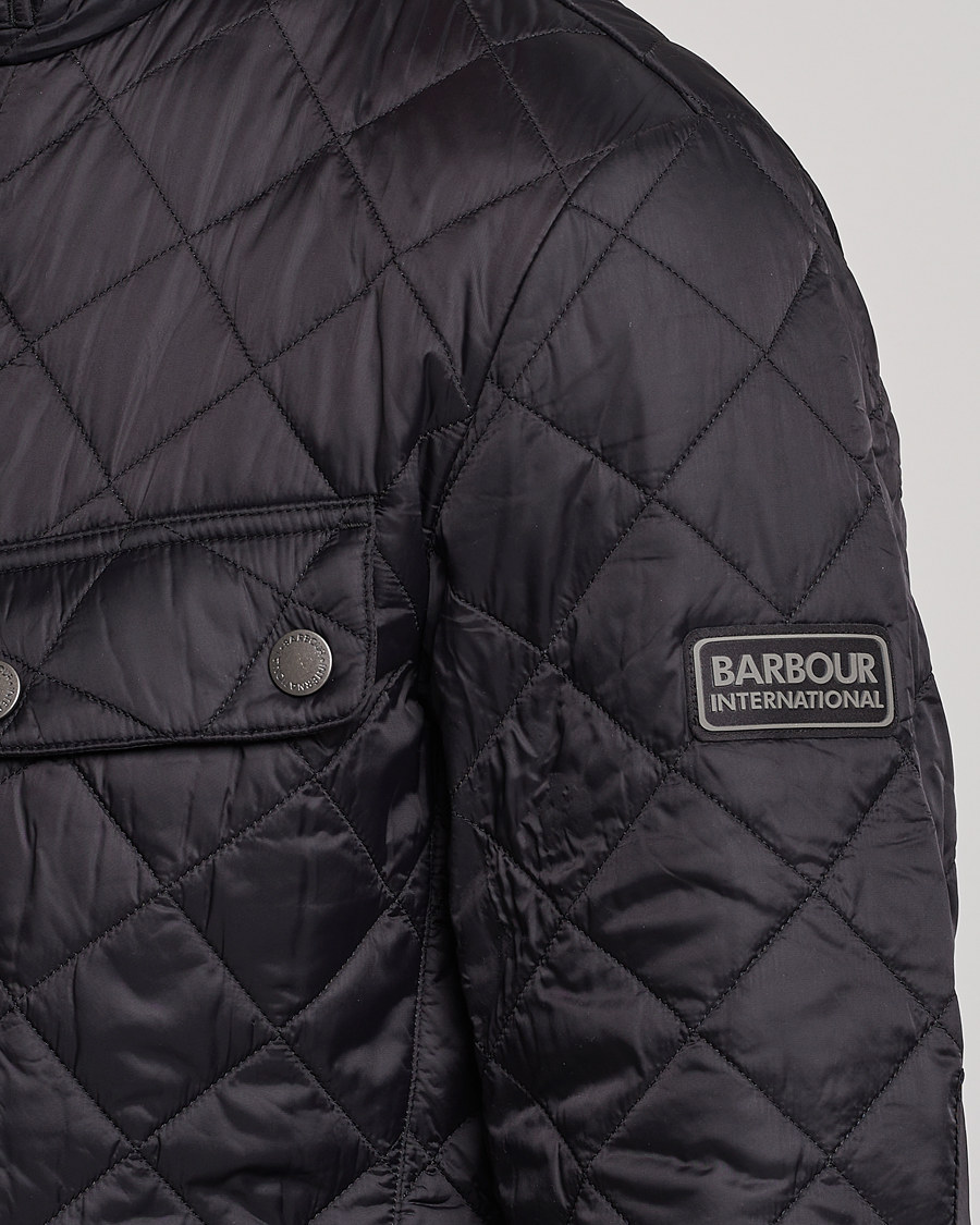 Barbour International Ariel Quilted Jacket Black | Herr - Care Of Carl