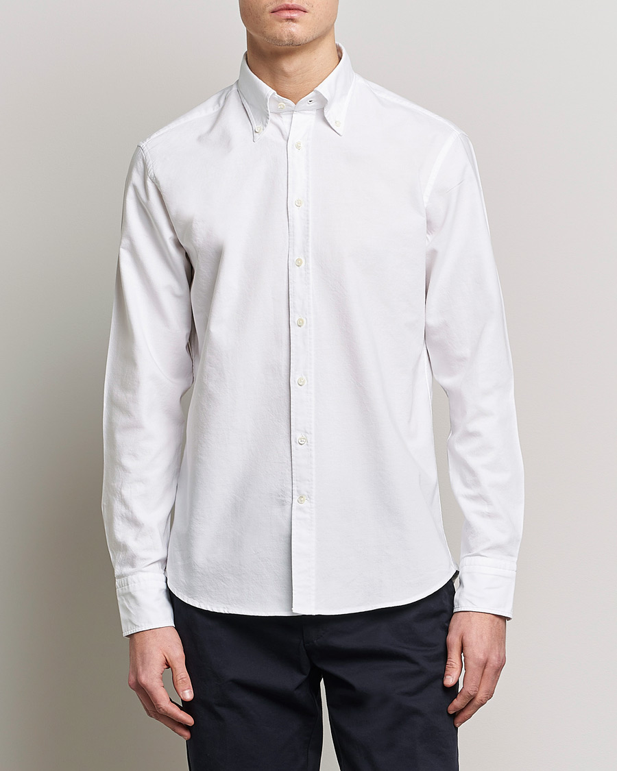 Herr | Stenströms | Stenströms | Fitted Body Oxford Shirt White