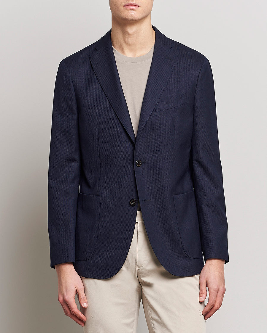 Herr | Boglioli | Boglioli | K Jacket Wool Hopsack Classic Blazer Navy