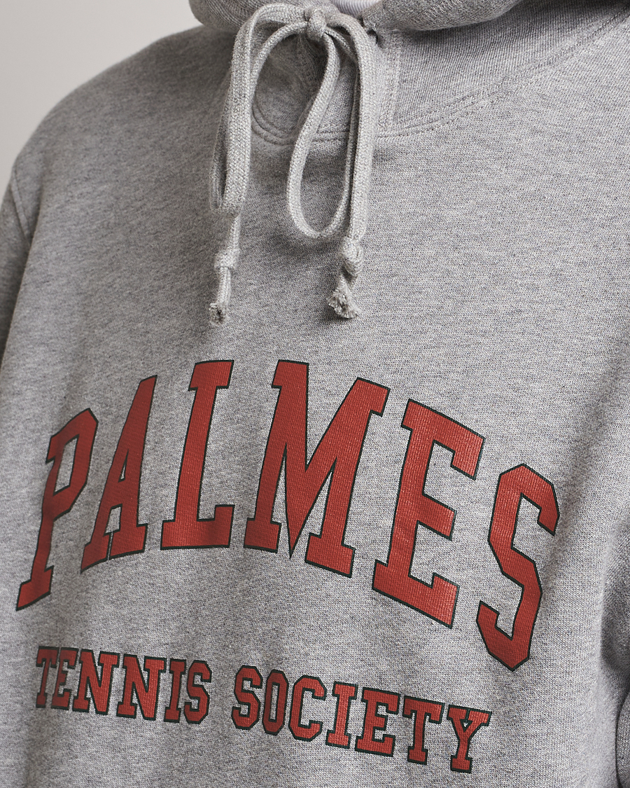 Herr | Tröjor | Palmes | Mats Hooded Sweater Grey Melange