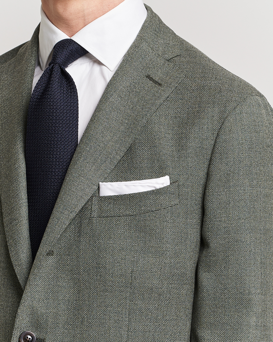 Herr | Accessoarer | Eton | Signature Twill Pocket Square White