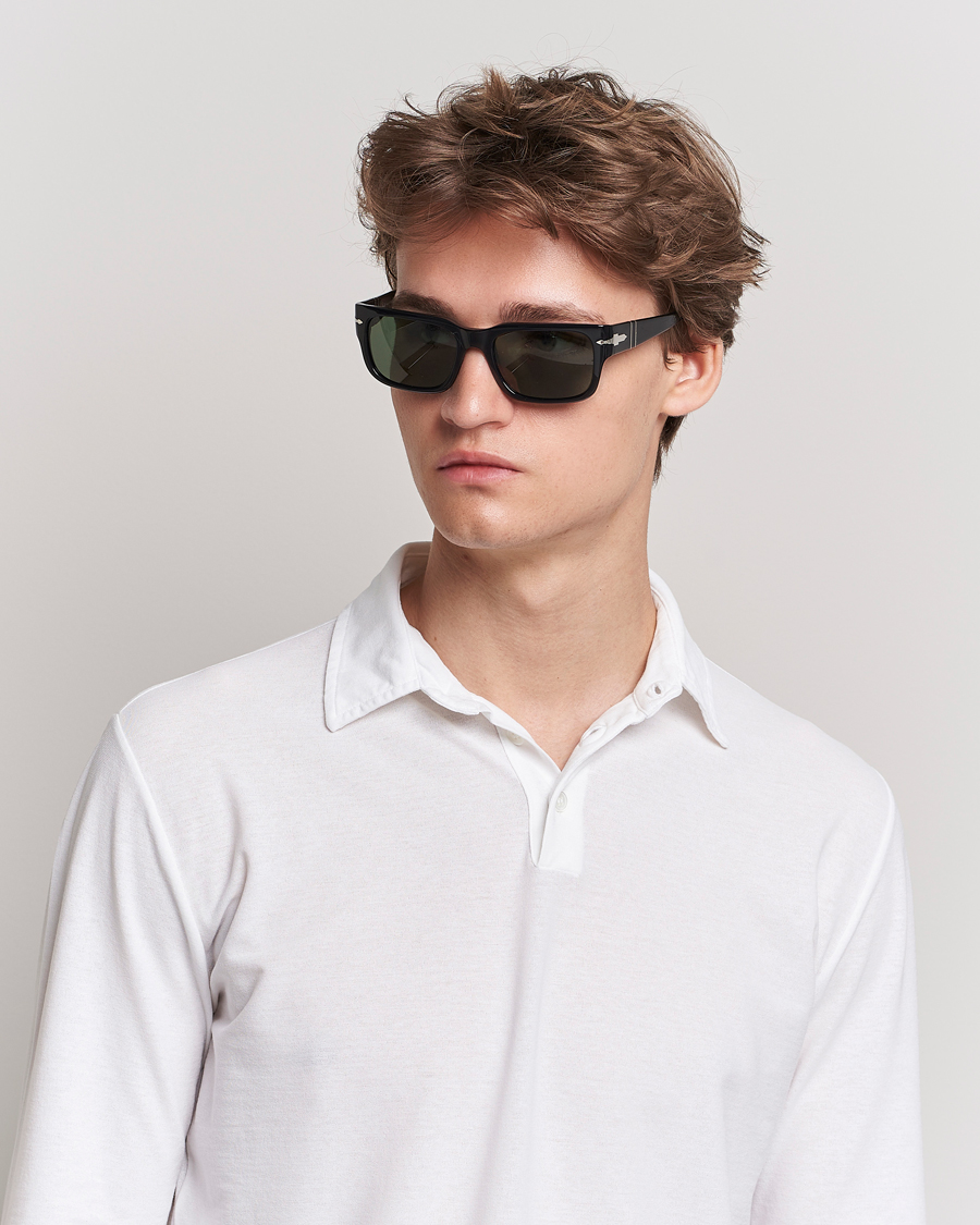 Herr | D-formade solglasögon | Persol | Sartoria Sunglasses Black