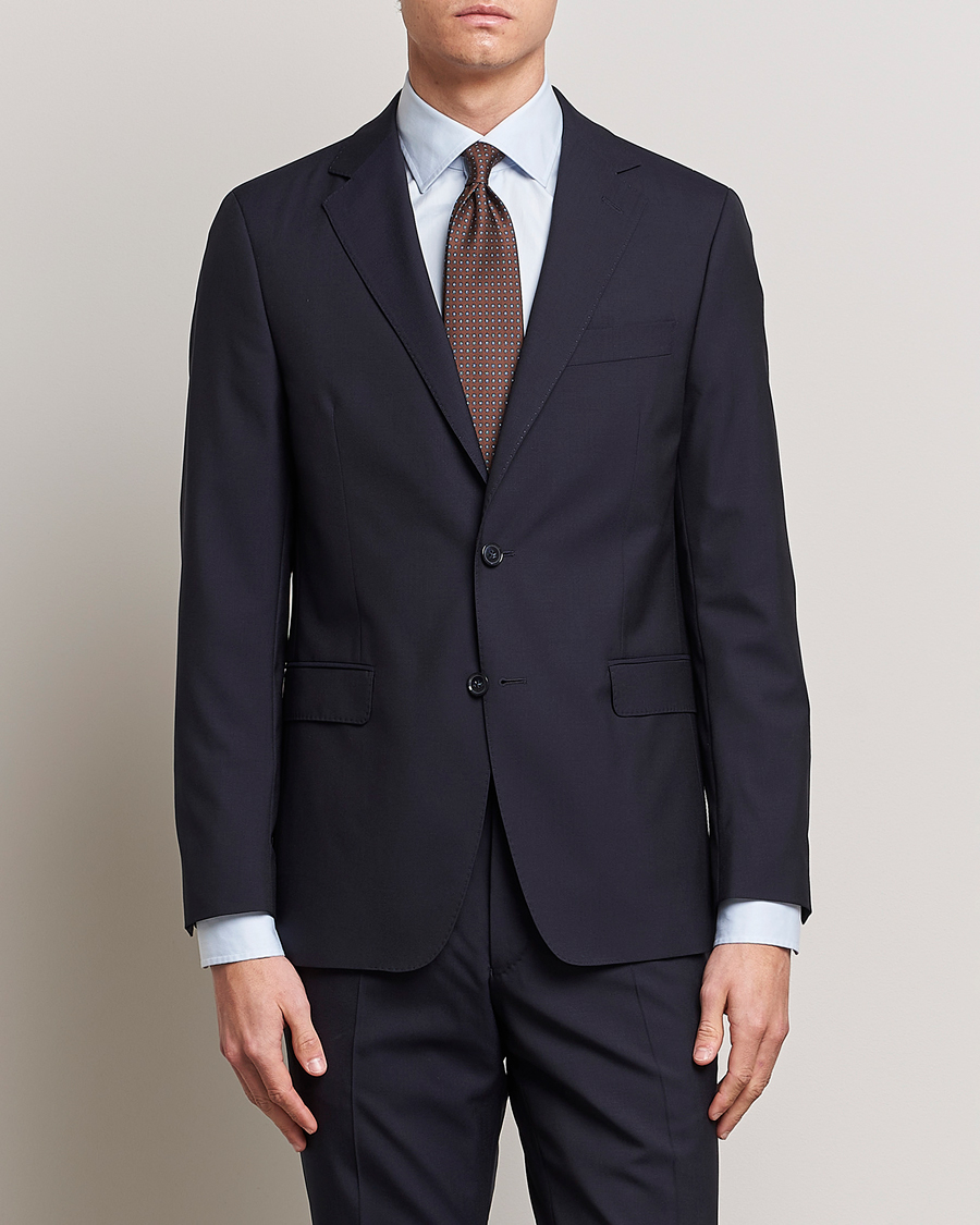 Herr | Business & Beyond | Oscar Jacobson | Falk Wool Blazer Navy