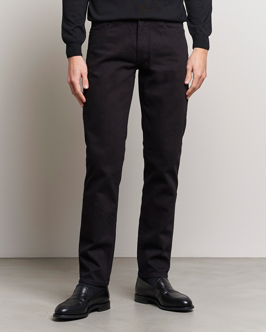 Herr | Kläder | Oscar Jacobson | Albert Cotton Stretch Jeans Black