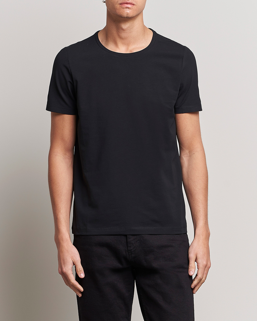 Herr | Oscar Jacobson | Oscar Jacobson | Kyran Cotton T-shirt S-S Black