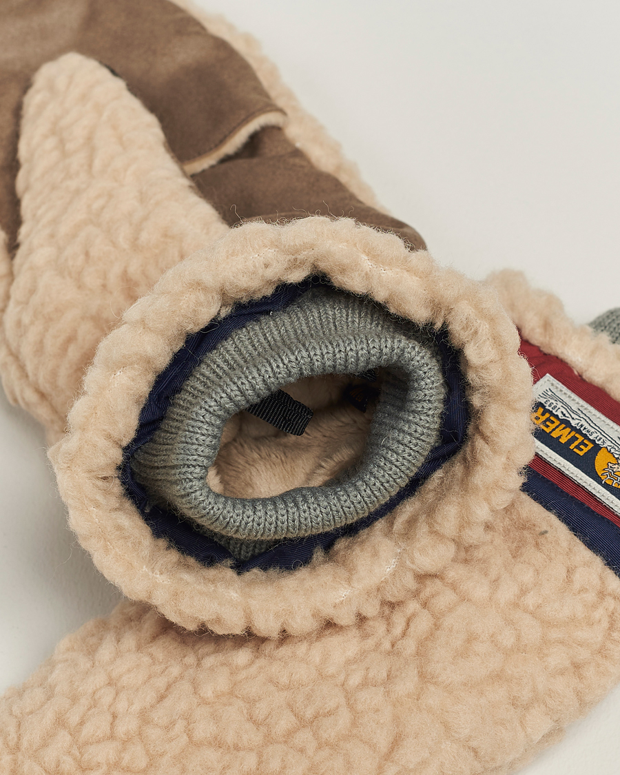 Herr | Active | Elmer by Swany | Miyo Wool Teddy Mittens Beige/Wine