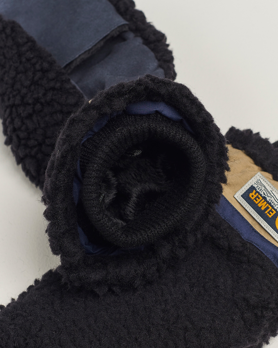 Herr | Active | Elmer by Swany | Miyo Wool Teddy Mittens Black