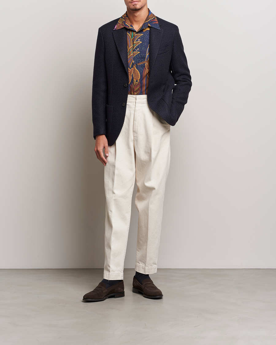 Herr | Kavajer | Etro | Jacquard Jersey Blazer Navy