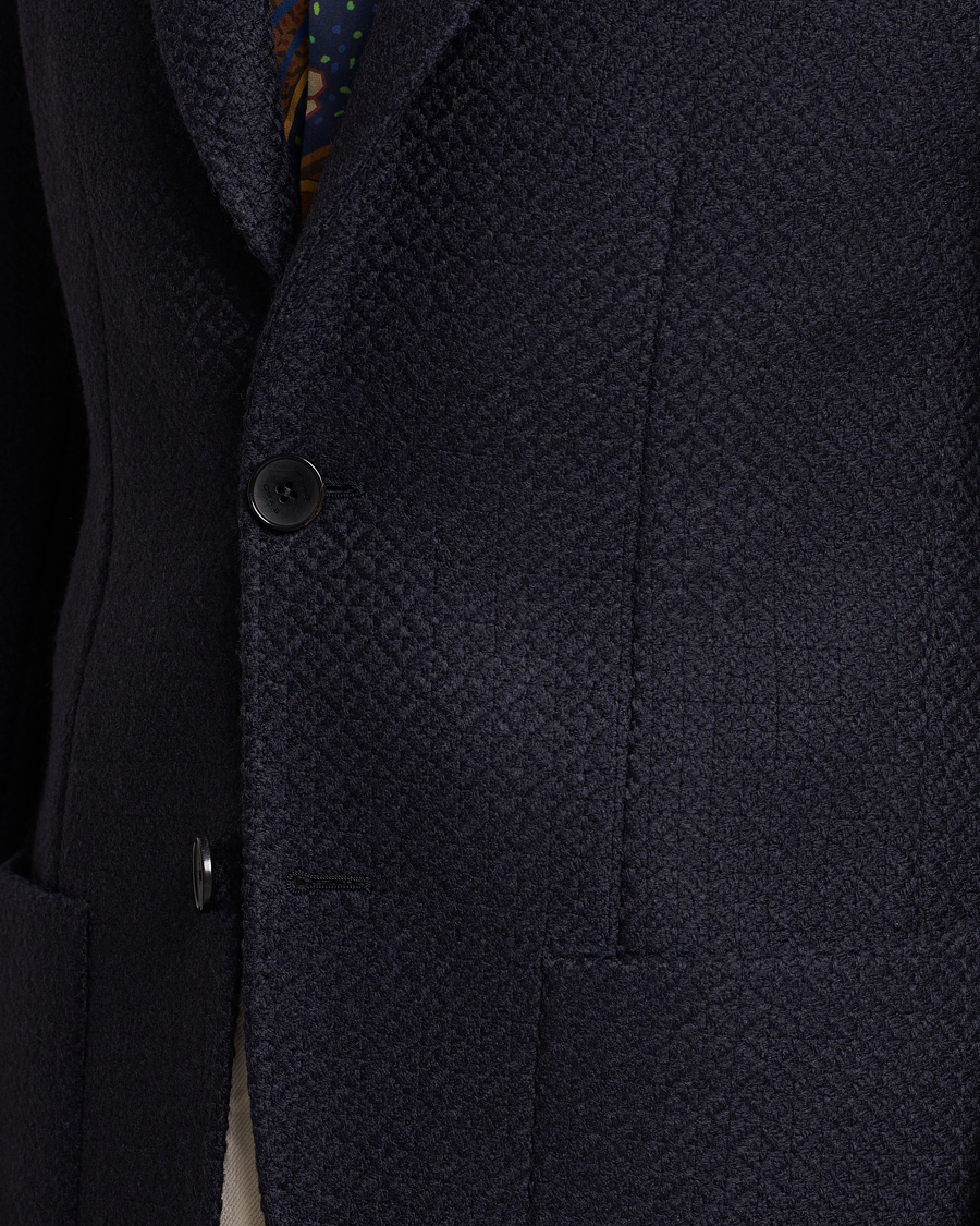 Herr | Kavajer | Etro | Jacquard Jersey Blazer Navy