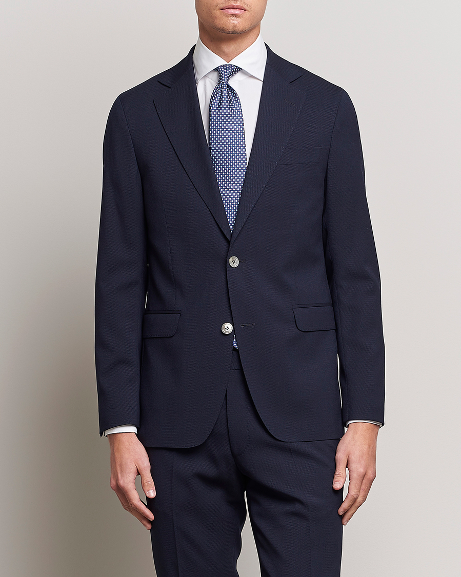 Herr | Ullkavajer | Oscar Jacobson | Ego Wool Blazer Blue