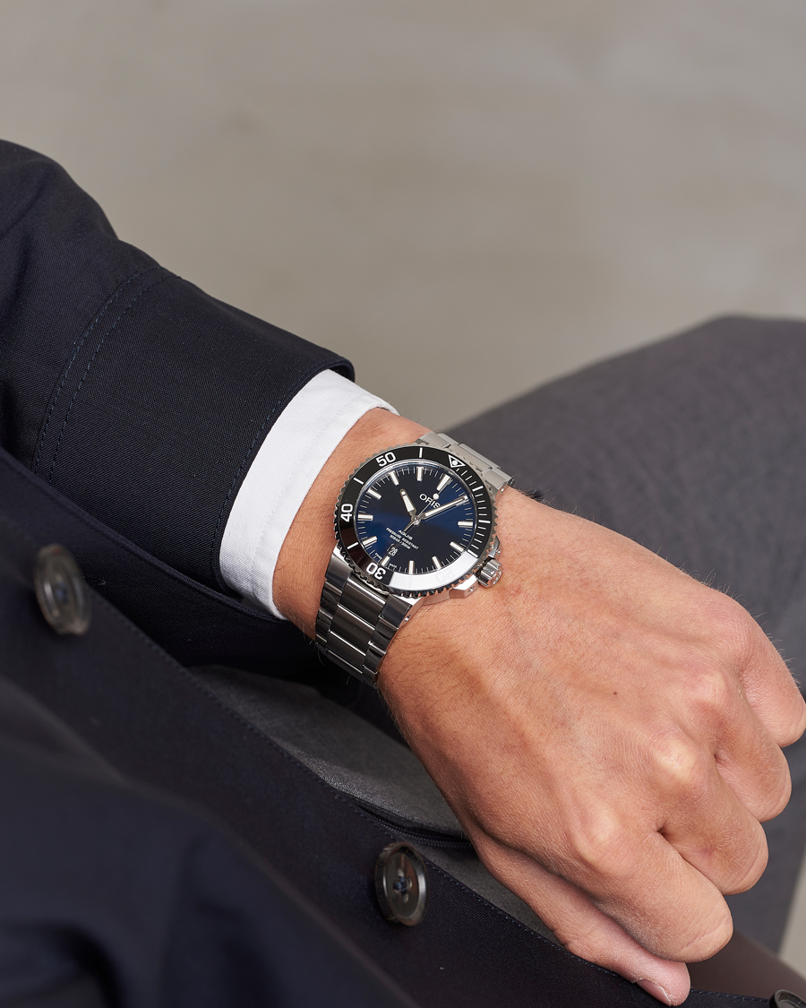 Herr | Oris | Oris | Aquis Date 43,5mm Blue