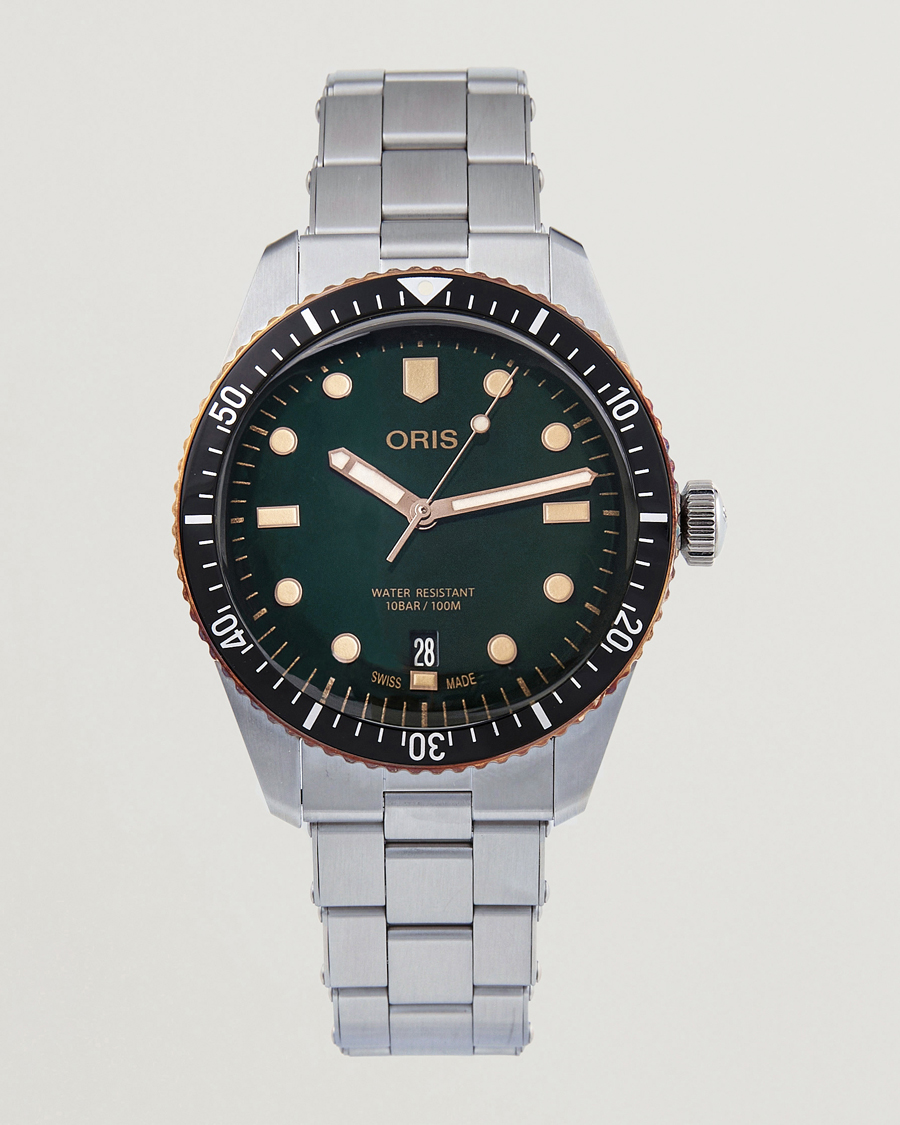 Oris Divers Sixty Five 40mm Green Herr Care of Carl