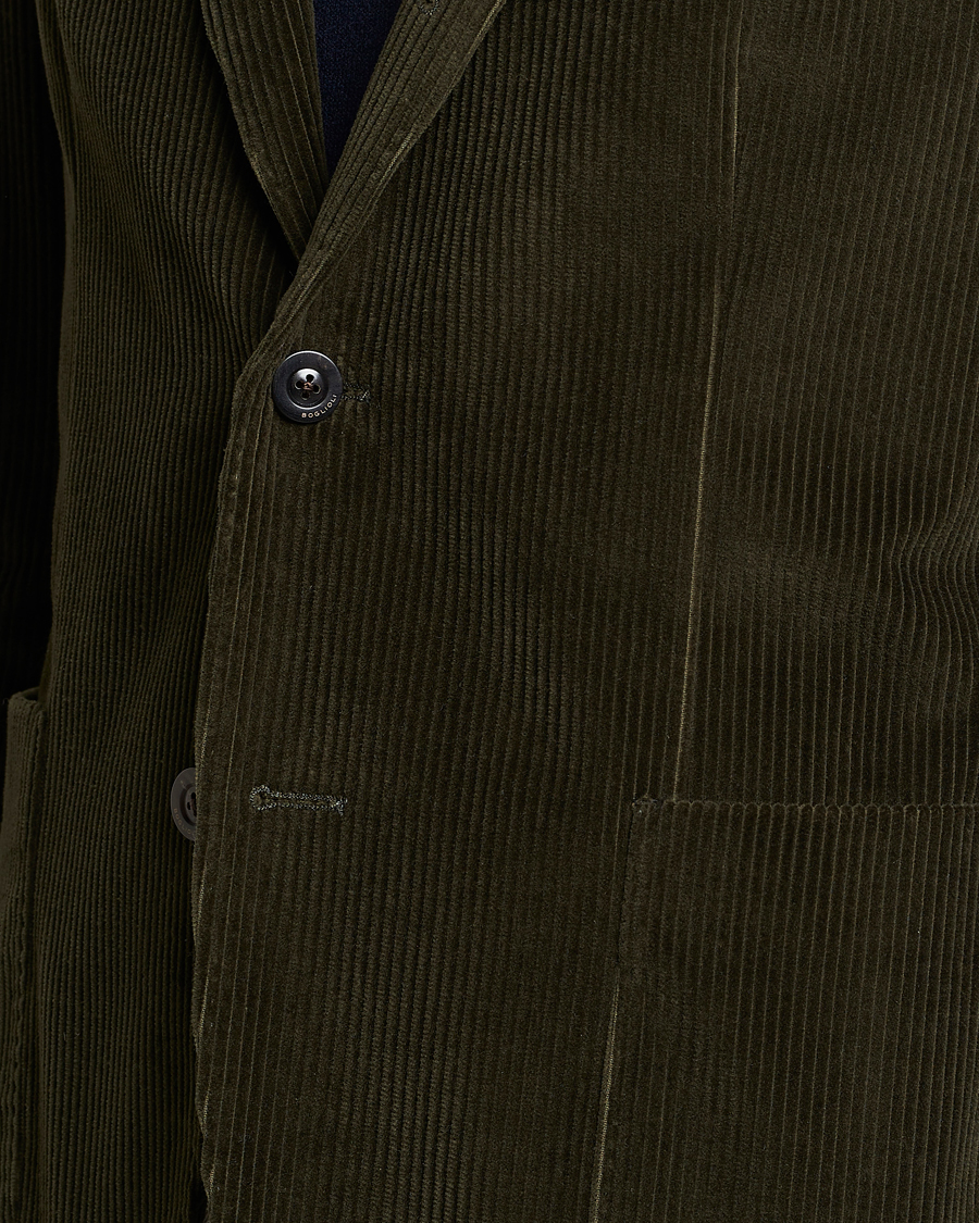Herr | Kavajer | Boglioli | K Jacket Corduroy Blazer Dark Green