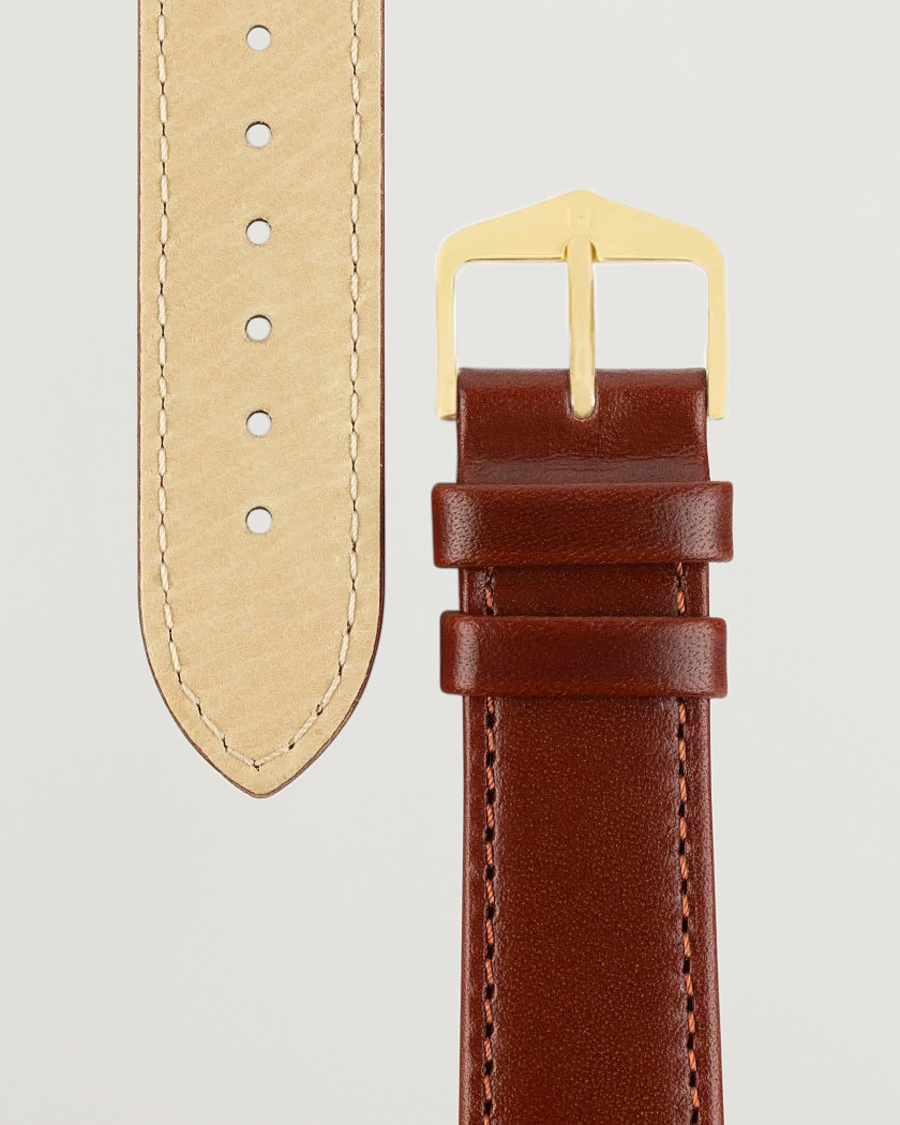 Herr |  |  | HIRSCH Osiris Calf Leather Watch Strap Mid Brown