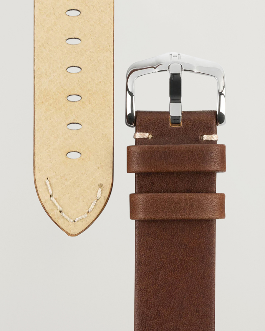 Herr | HIRSCH | HIRSCH | Ranger Retro Leather Watch Strap Golden Brown