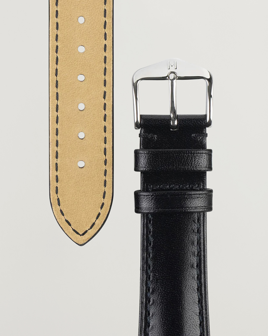 Herr |  |  | HIRSCH Siena Tuscan Leather Watch Strap Black