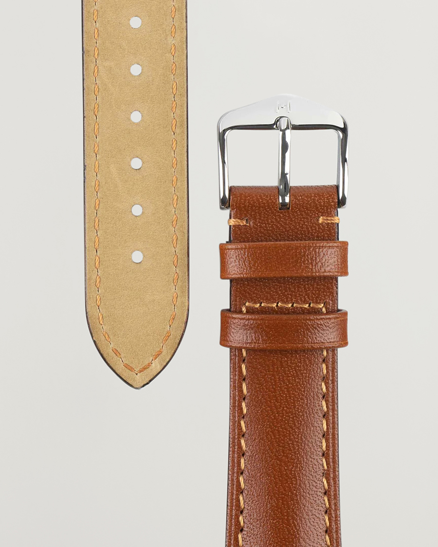 Herr |  | HIRSCH | Siena Tuscan Leather Watch Strap Golden Brown