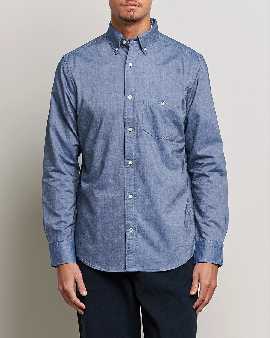 Herr | GANT | GANT | Regular Fit Oxford Shirt Persian Blue