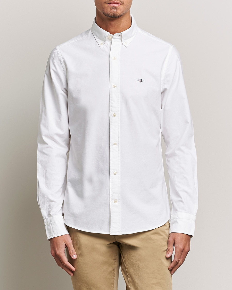 Herr | Kläder | GANT | Slim Fit Oxford Shirt White
