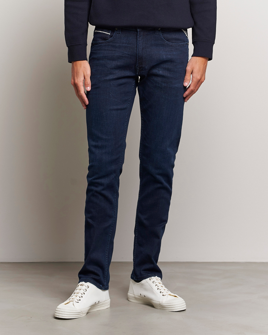 Herr | Tapered fit | Replay | Grover Powerstretch Jeans Dark Blue