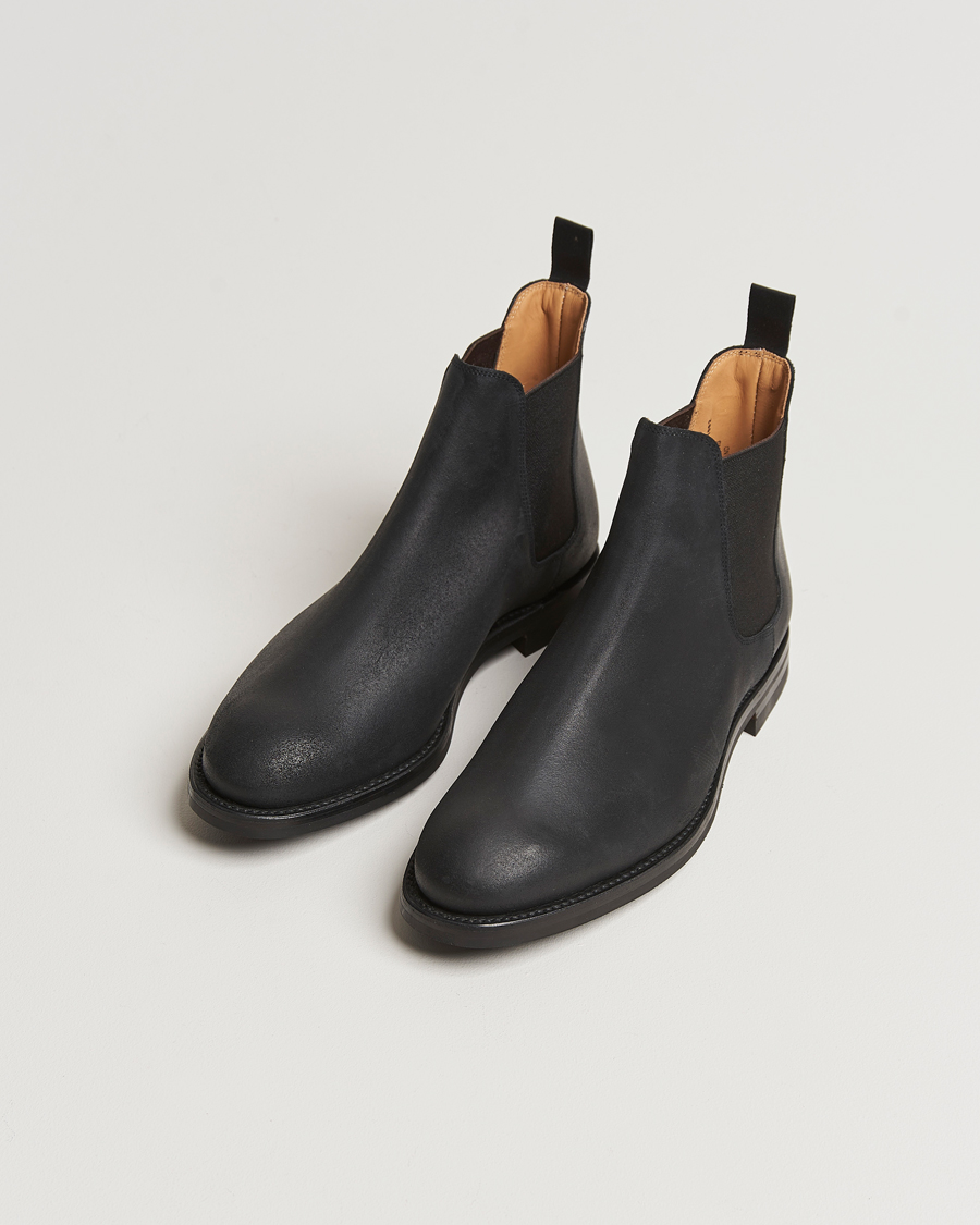 Herr |  | Crockett & Jones | Chelsea 5 Black Rough-Out Suede