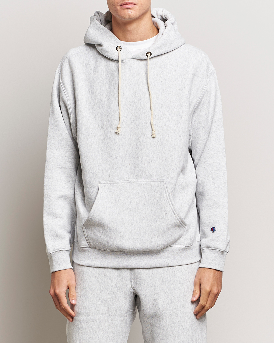 Herr | Kläder | Champion | Reverse Weave Soft Fleece Hoodie Grey Melange