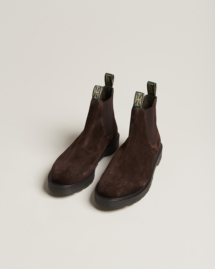 Herr | Chelsea Boots | Loake 1880 | Mccauley Heat Sealed Chelsea Brown Suede