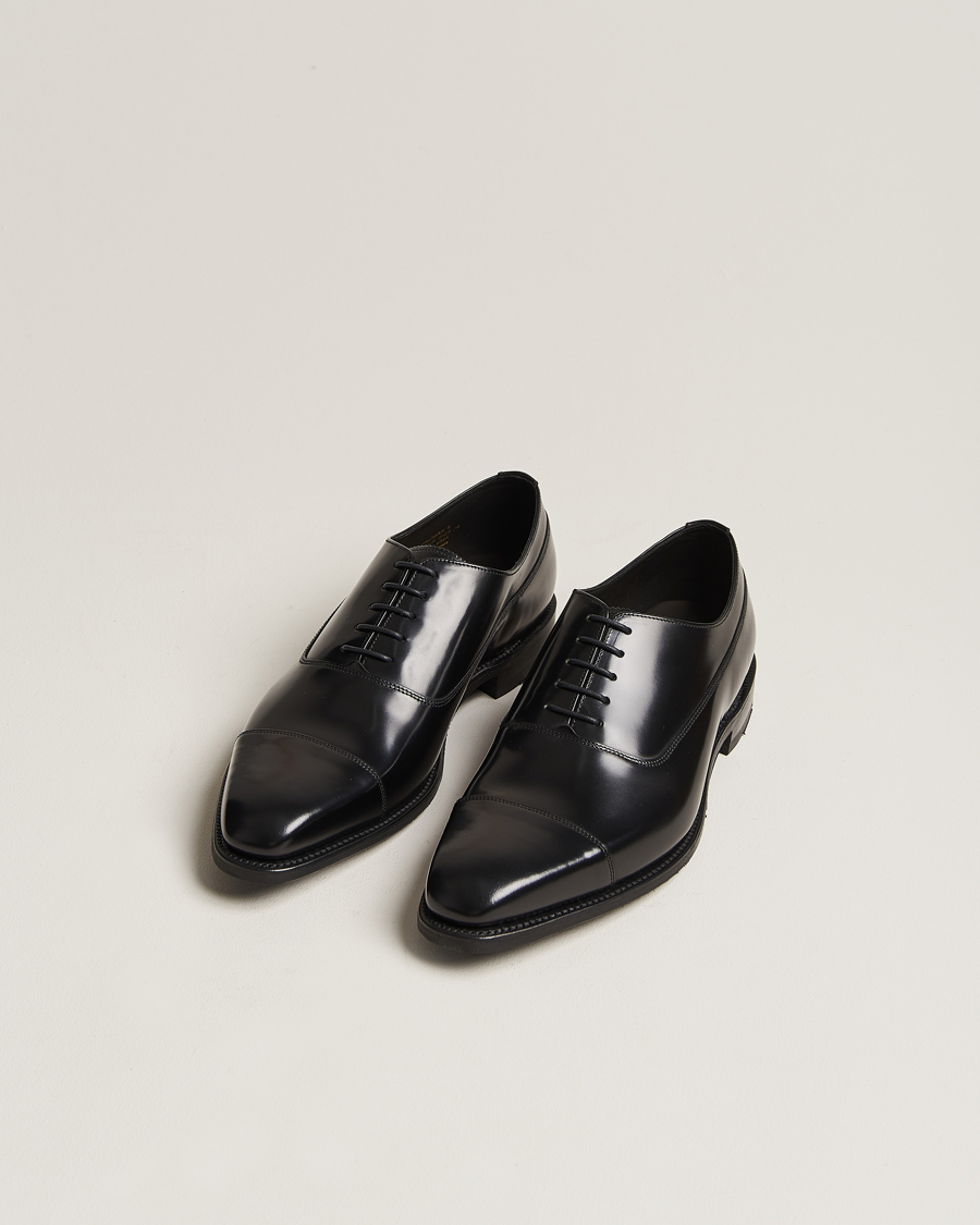 Herr | Studentkostym | Loake 1880 | Truman Polished Oxford Toe Cap Black