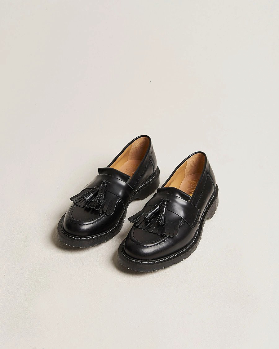 Herr | Solovair | Solovair | Tassel Loafer Black Shine