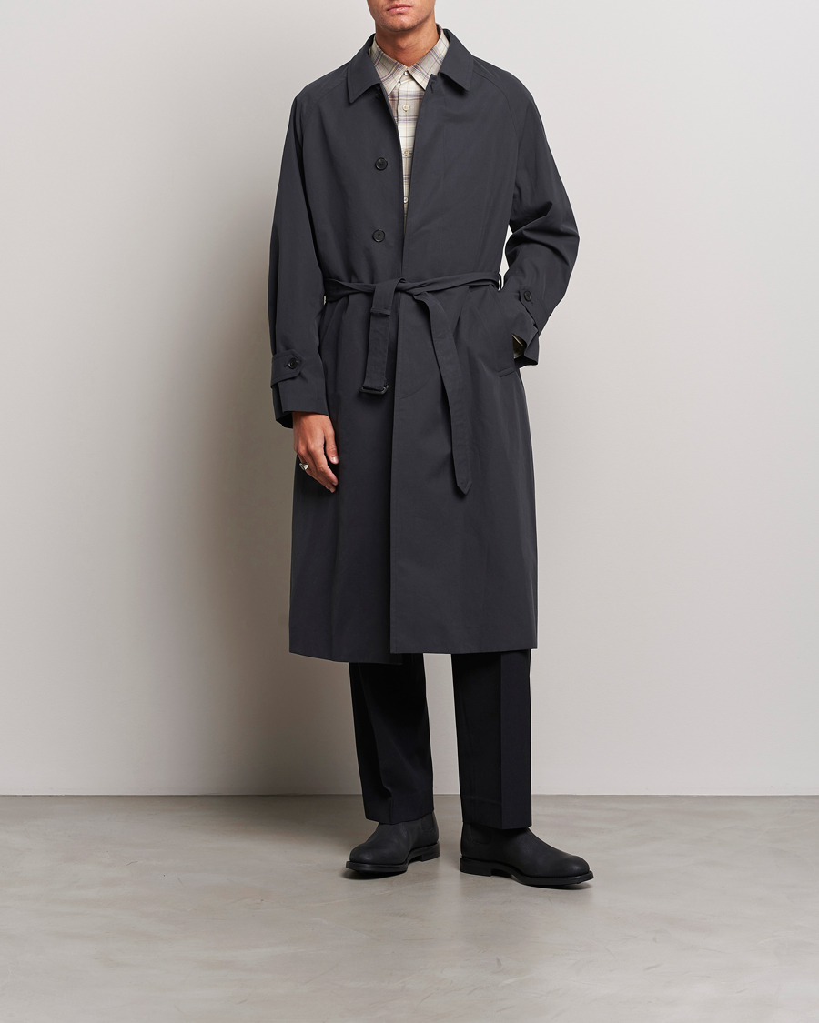 Herr | Jackor | Auralee | Finx Gabardine Trench Coat Black