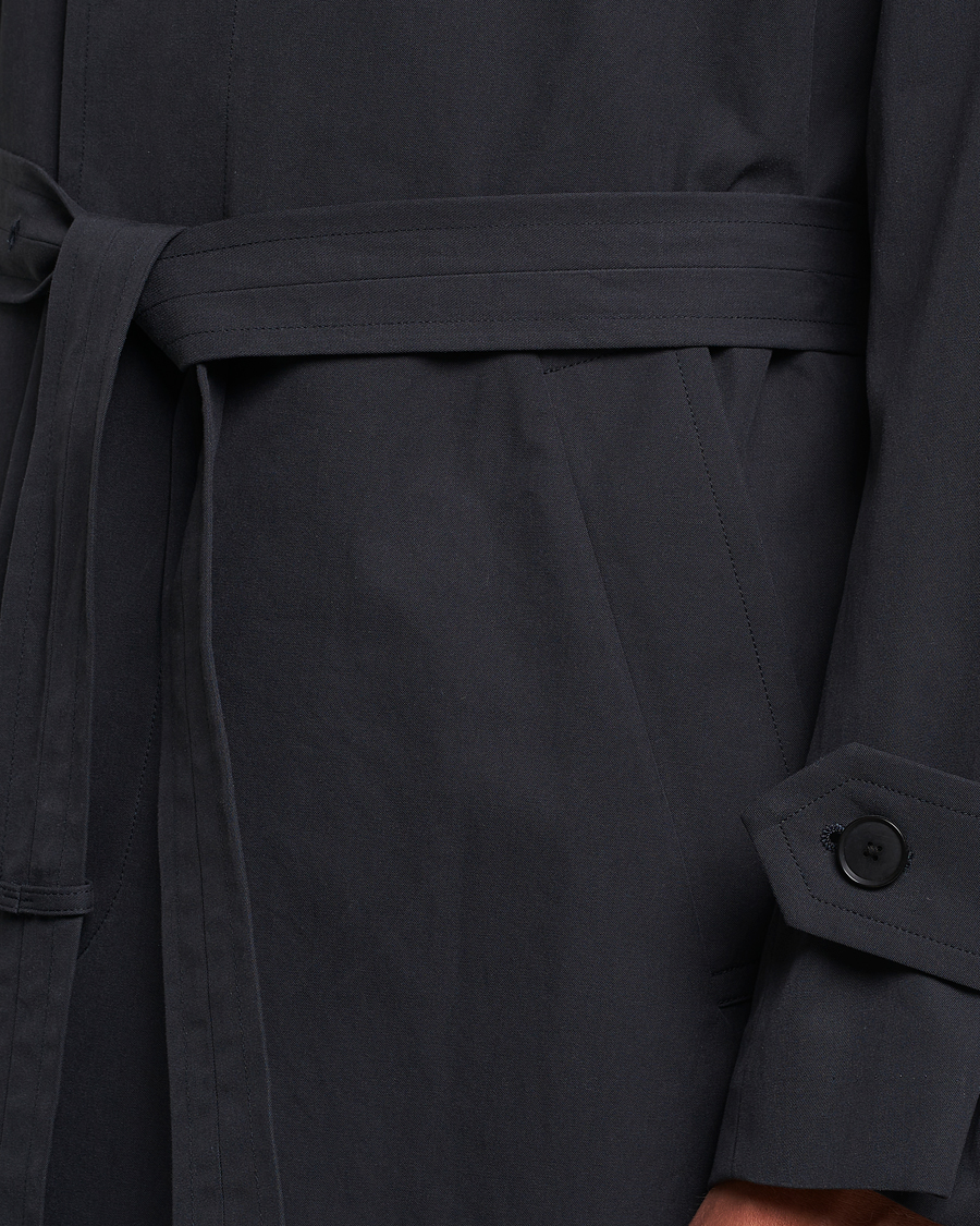 Herr | Jackor | Auralee | Finx Gabardine Trench Coat Black