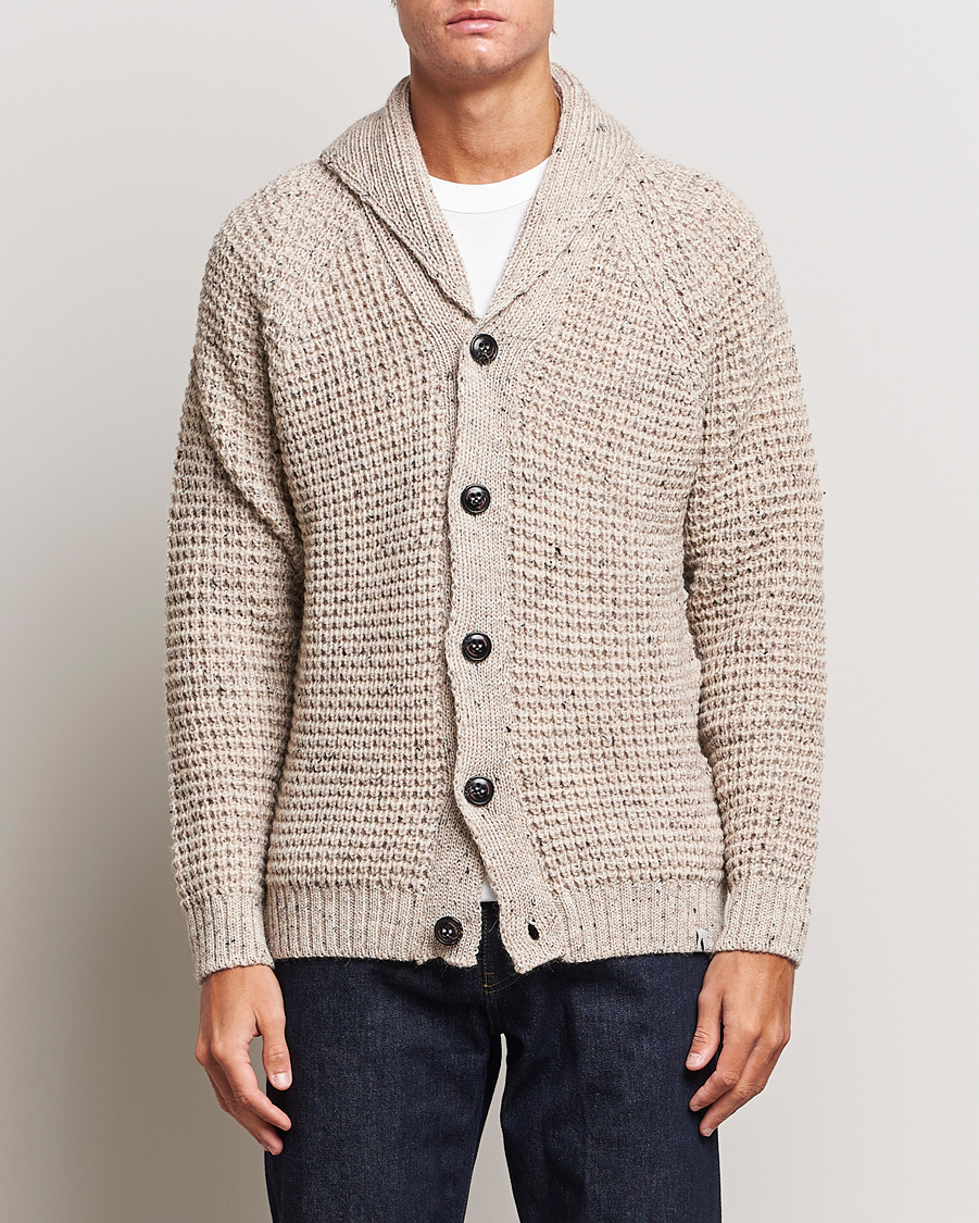 Herr |  | Peregrine | Waffle Wool Shawl Cardigan Skiddaw