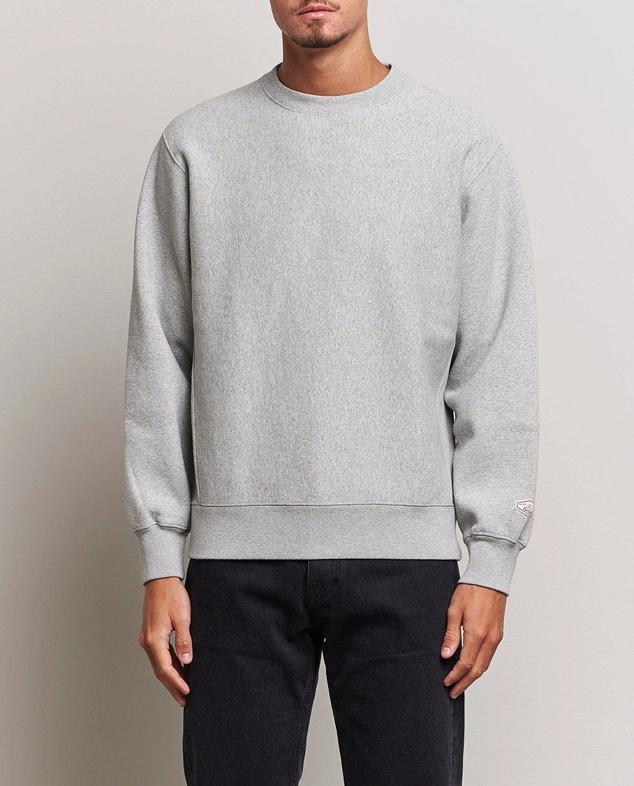 Herr |  | Nudie Jeans | Hasse Crew Neck Sweatshirt Grey Melange