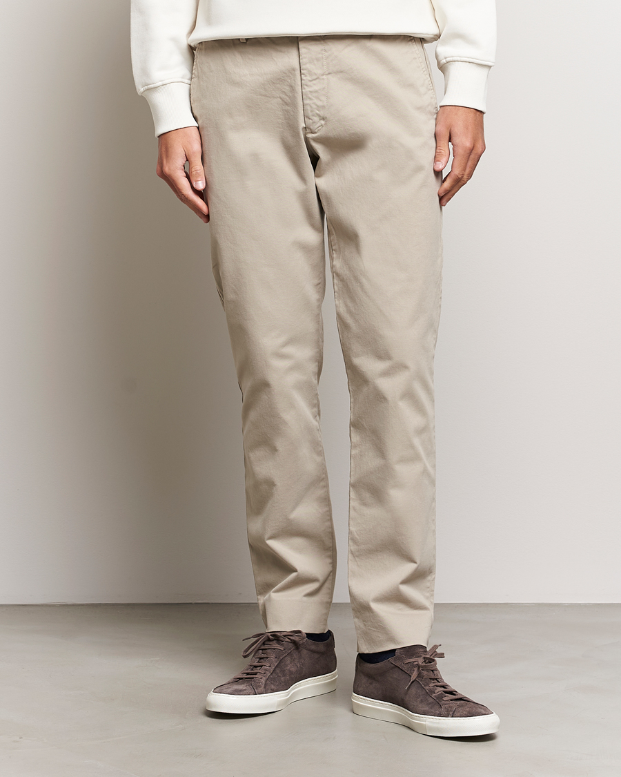 Herr | Byxor | NN07 | Wilhelm Regular Fit Stretch Chinos Fog