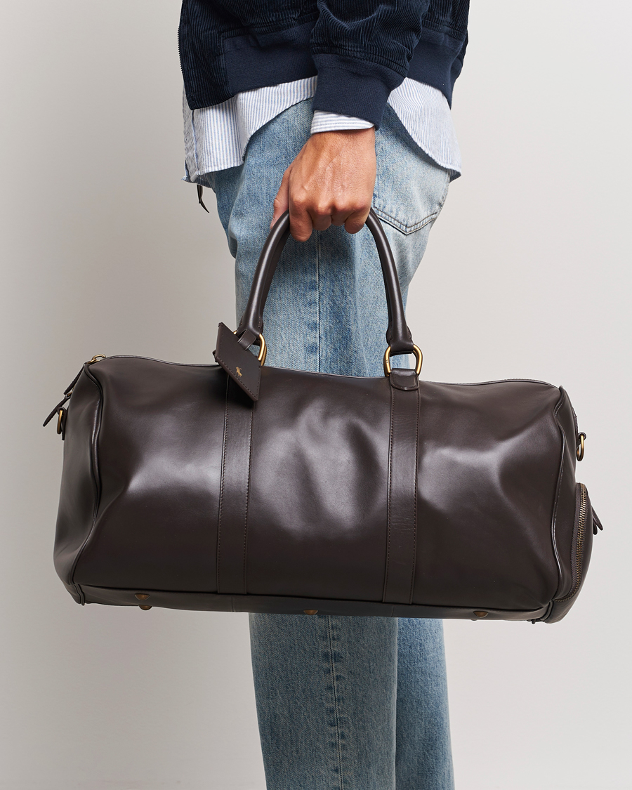 Herr | Väskor | Polo Ralph Lauren | Leather Dufflebag Dark Brown