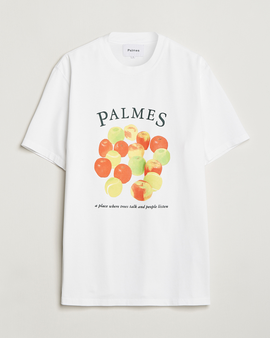Herr | T-Shirts | Palmes | Apples T-Shirt White