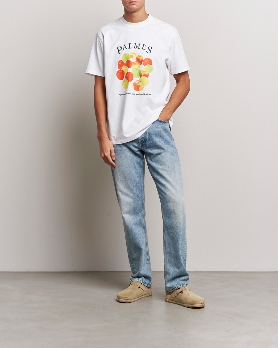 Herr | T-Shirts | Palmes | Apples T-Shirt White
