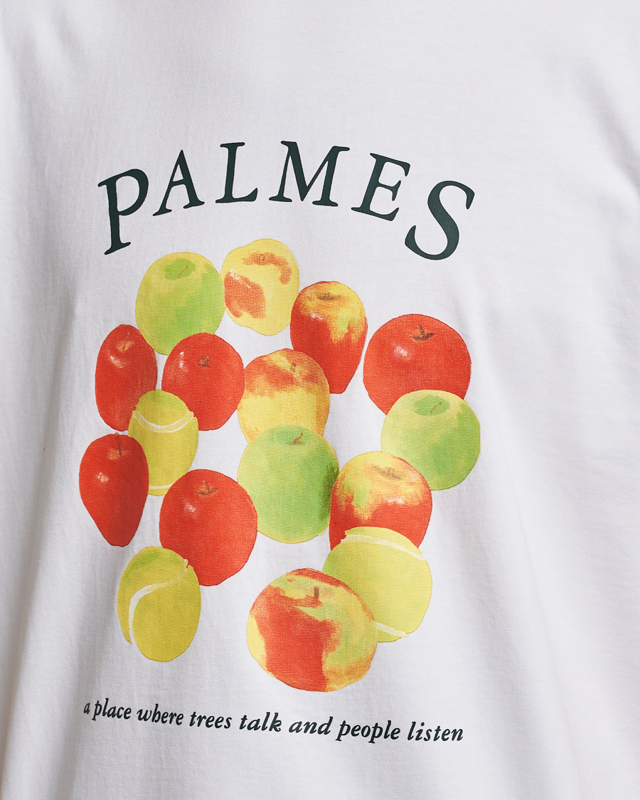 Herr | T-Shirts | Palmes | Apples T-Shirt White